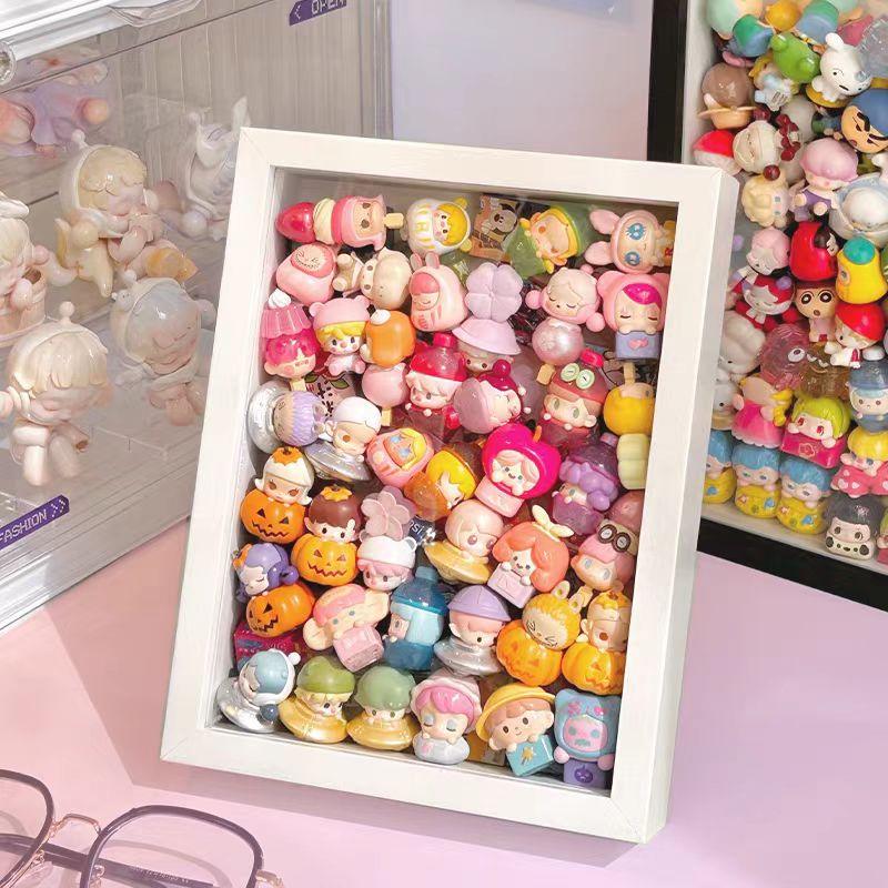 Adorable Bead/ Badge/ Blind Box Storage Frame, Wood Design
