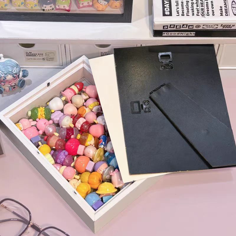 Adorable Bead/ Badge/ Blind Box Storage Frame, Wood Design