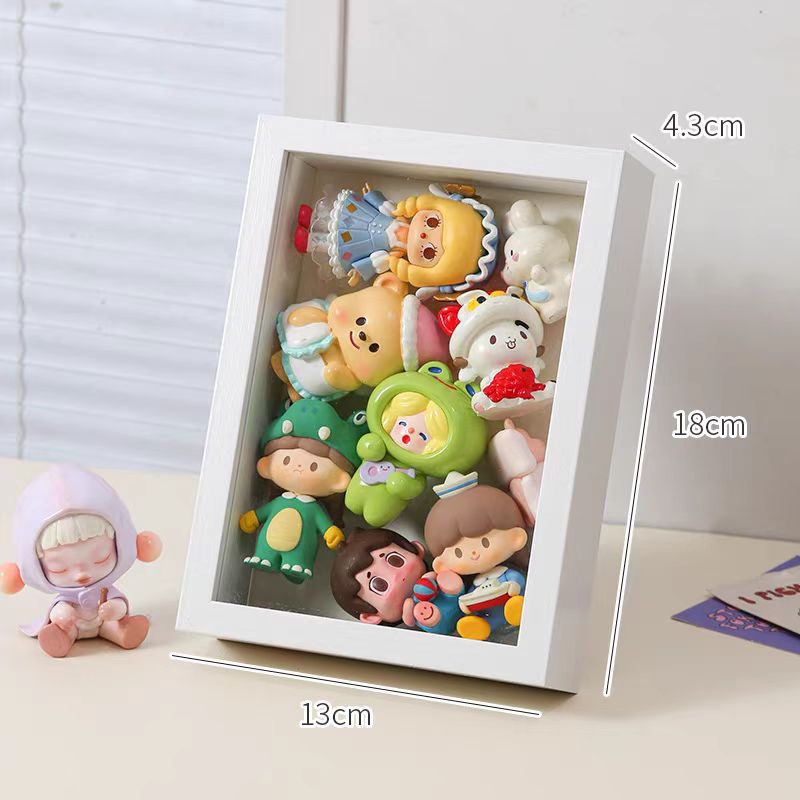 Adorable Bead/ Badge/ Blind Box Storage Frame, Wood Design