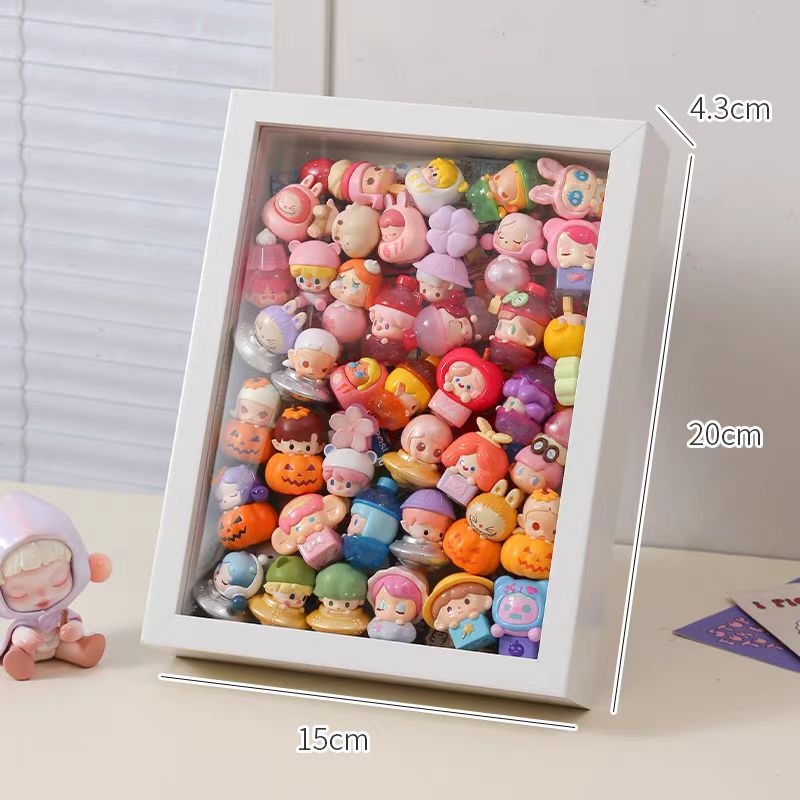 Adorable Bead/ Badge/ Blind Box Storage Frame, Wood Design
