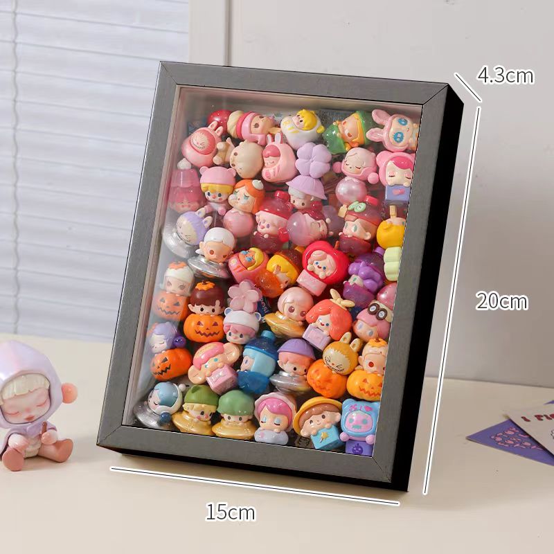 Adorable Bead/ Badge/ Blind Box Storage Frame, Wood Design