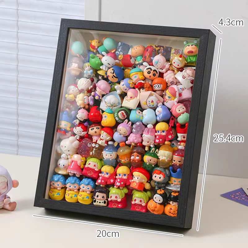 Adorable Bead/ Badge/ Blind Box Storage Frame, Wood Design