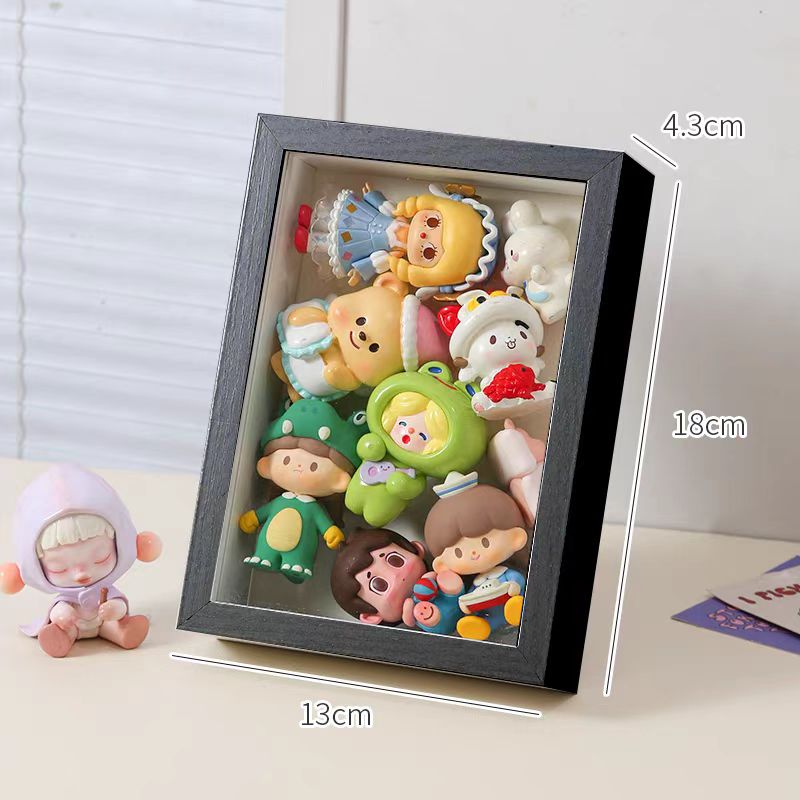 Adorable Bead/ Badge/ Blind Box Storage Frame, Wood Design