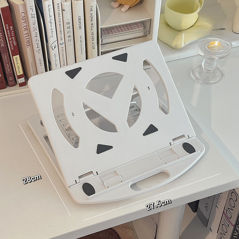 360°Rotate Base Laptop Stand for Desk, Portable Adjustable Desk Travel Laptop Riser