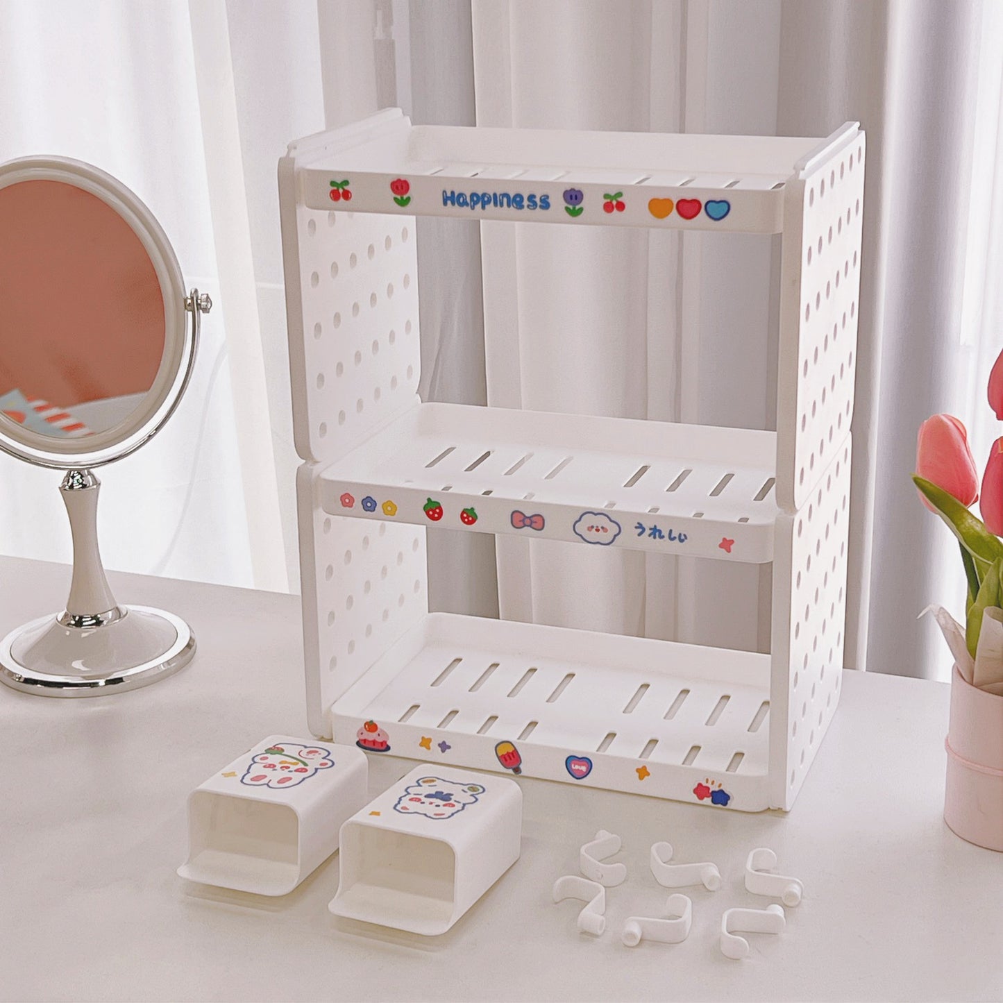 DIY Desk Rack with Stickers