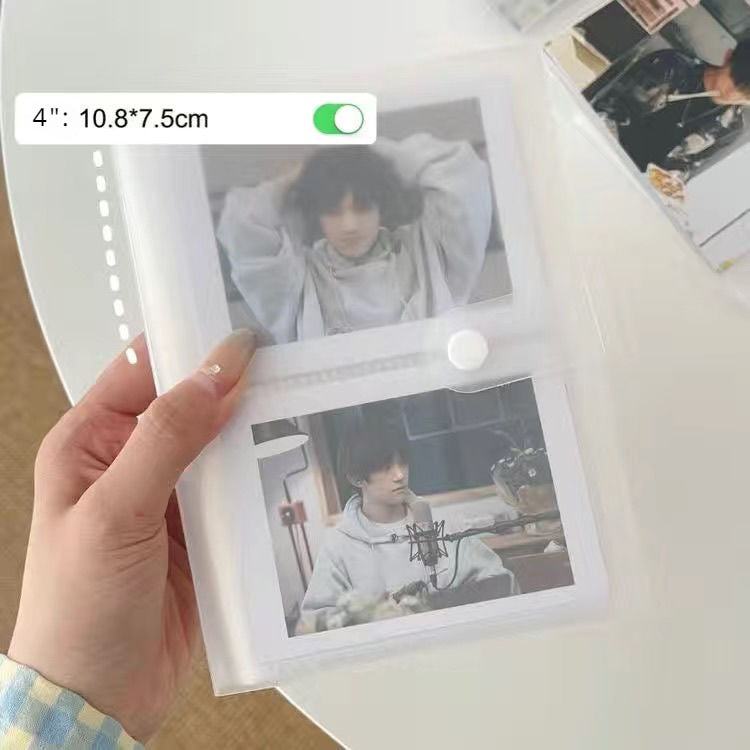 Frosted Polaroid Photo Album for Photo Card Postcard Souvenir Storage