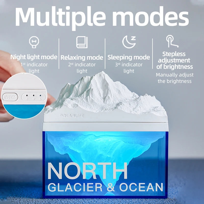 Polar Glacier Night Light Speaker Lamp