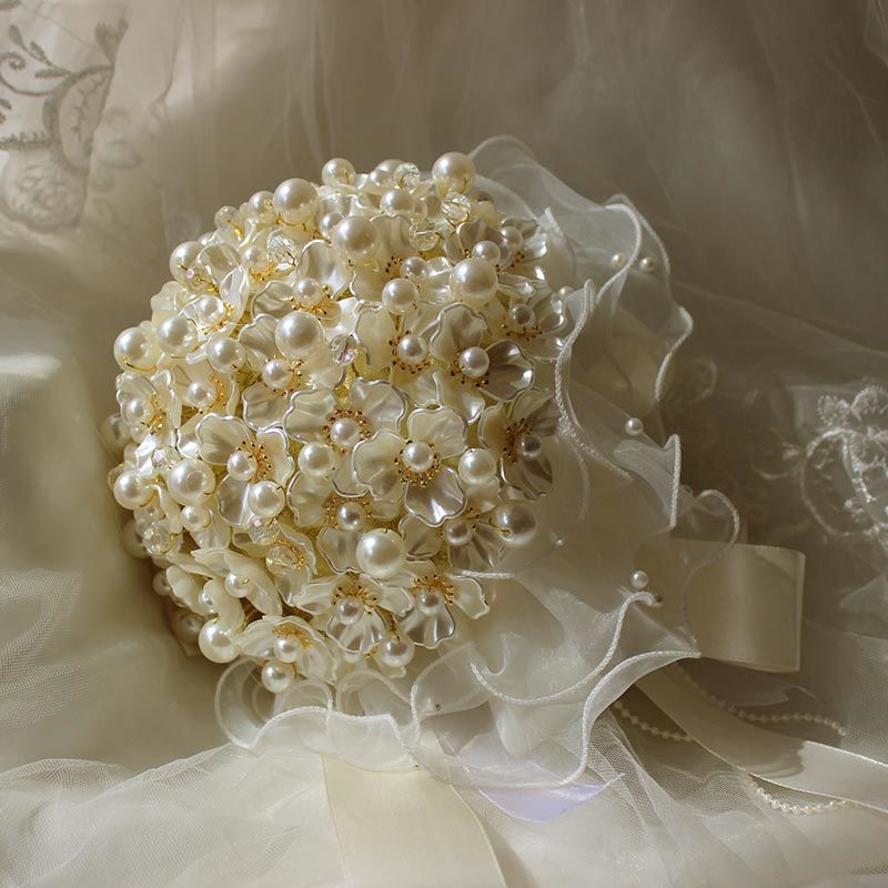 DIY Crystal Pearl Handheld Wedding Bouquet Handmade Material Kit