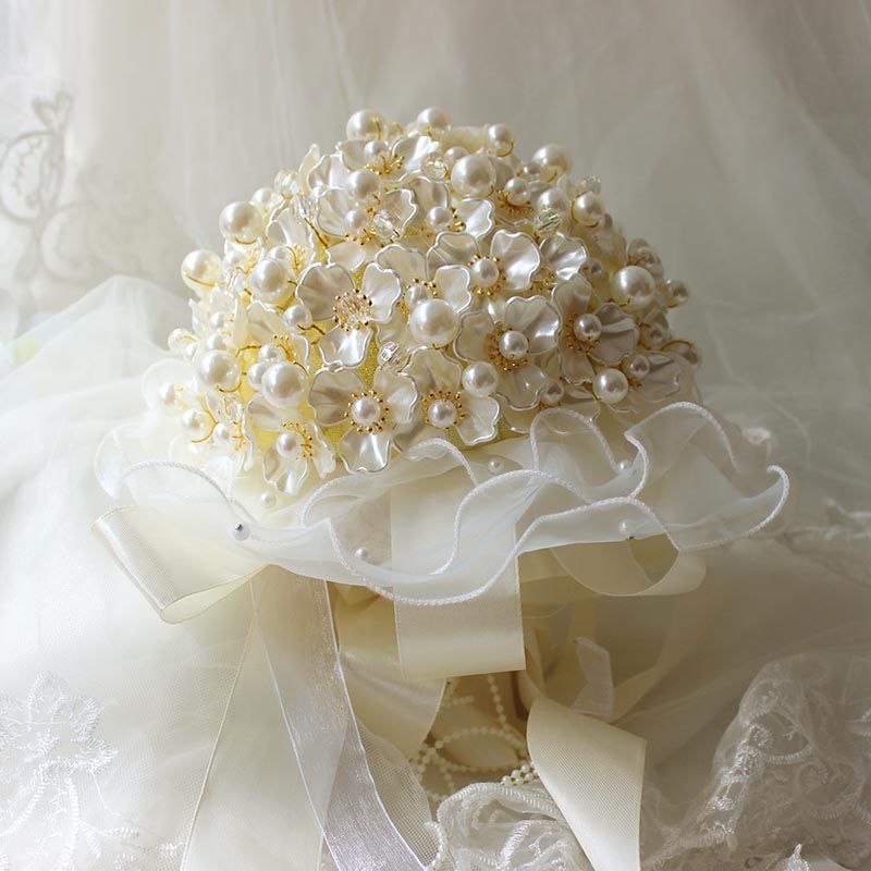 DIY Crystal Pearl Handheld Wedding Bouquet Handmade Material Kit