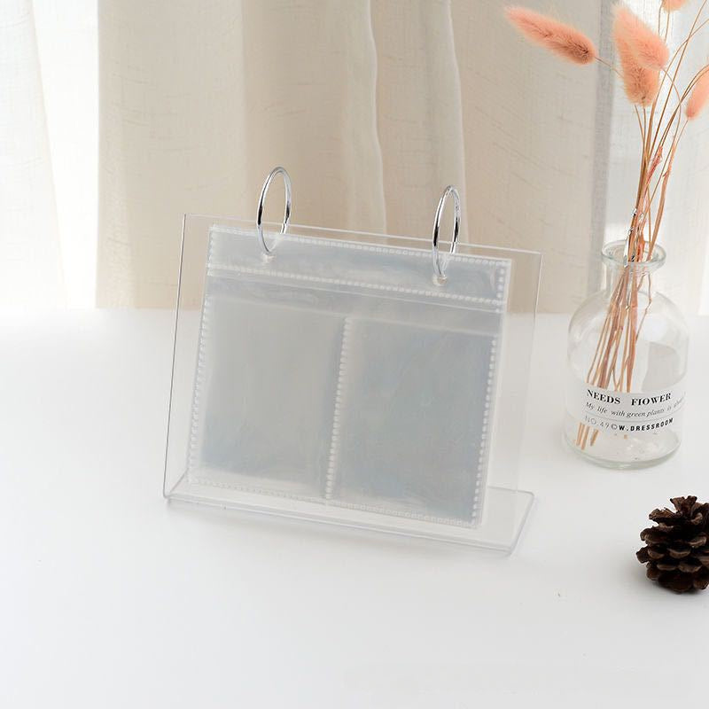 Loose-leaf photo/card display album rack, photo storage book, display acrylic table