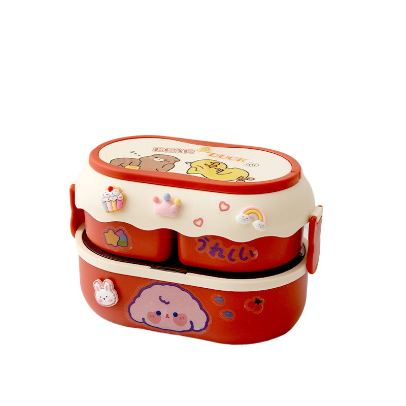 Chic Bento Box Lunch Box: Stylish Cute Microwaveable Picnic Lunchbox