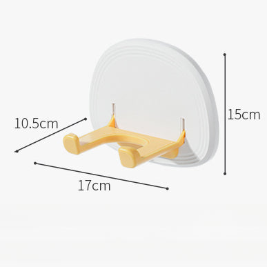 Hair dryer holder without punching holes wall-mounted folding rack