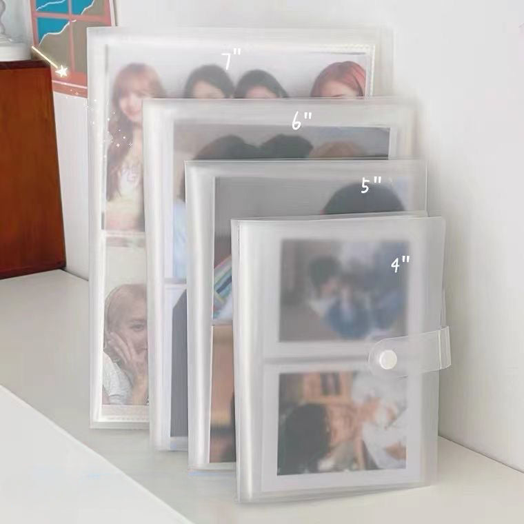 Frosted Polaroid Photo Album for Photo Card Postcard Souvenir Storage